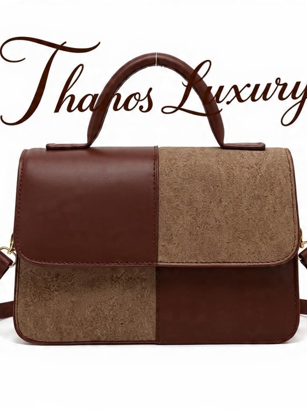 (4pc)Brown and Tan Women's Handbag Bundle